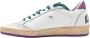 Golden Goose Wit Zilver Glitter Ster Paarse Sneakers White Dames - Thumbnail 2