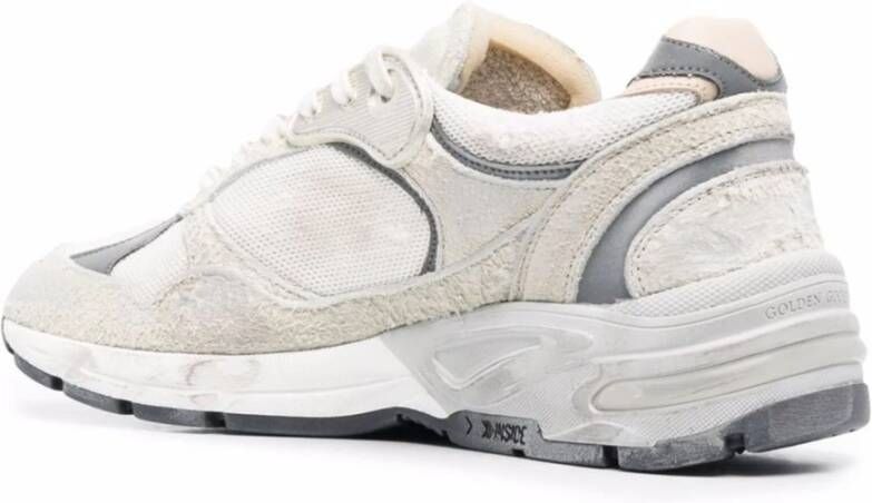 Golden Goose Wit Zilver Leren Hardloopschoenen Multicolor Dames