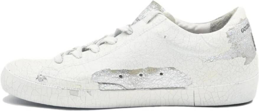 Golden Goose Wit Zilver Superstar Sneakers White Dames