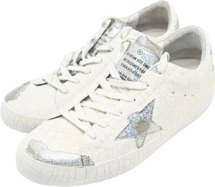 Golden Goose Wit Zilver Superstar Sneakers White Dames