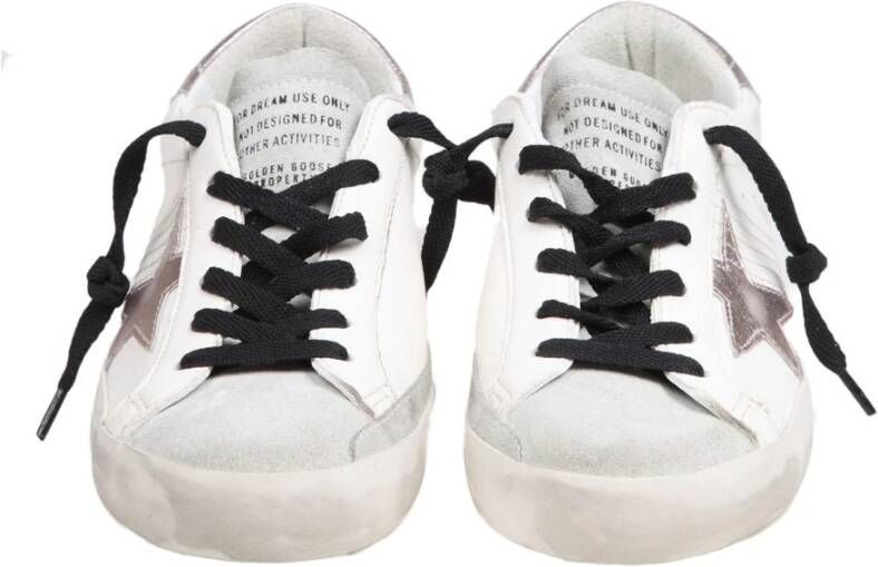 Golden Goose Wit IJs Leren Sneakers Ronde Neus Multicolor Dames