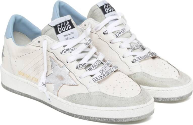 Golden Goose Witte Ball Star Leren Sneakers Multicolor Dames