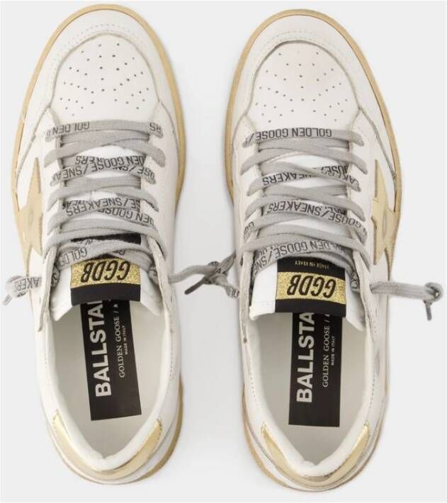 Golden Goose Witte Ballstar Sneakers van Leer Wit Dames