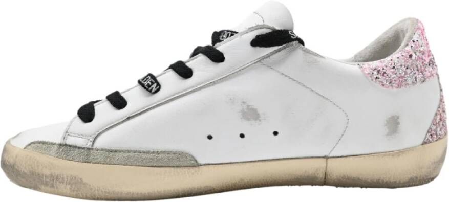 Golden Goose Witte Blauwe Ster Sneakers White Dames