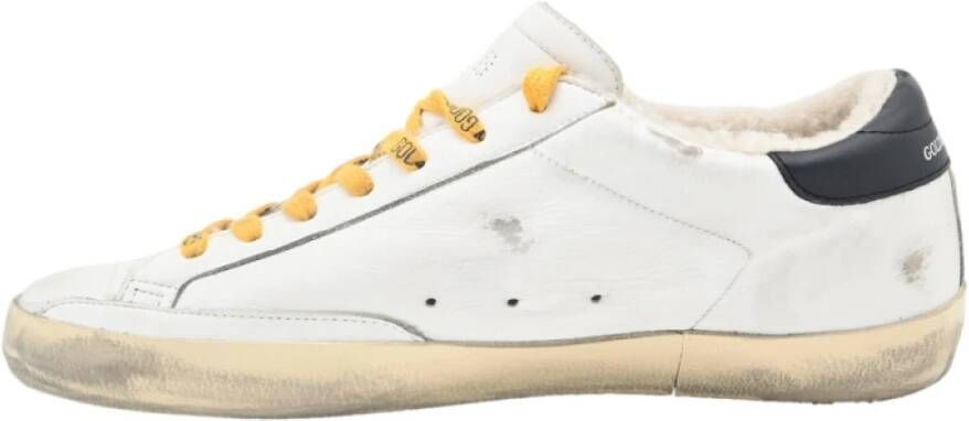 Golden Goose Witte Bruine Ster Sneakers White Heren