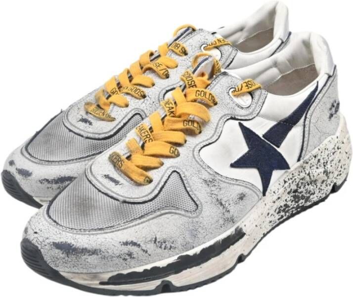 Golden Goose Witte Cement en Navy Star Sneakers Multicolor Heren