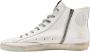 Golden Goose Witte Distressed Leren Blauwe Ster Sneakers White Heren - Thumbnail 2