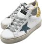 Golden Goose Witte en gouden glitter sneakers White Dames - Thumbnail 3