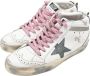 Golden Goose Witte en groene sterren sneakers White Heren - Thumbnail 3