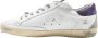 Golden Goose Witte en Paarse Superstar Sneakers White Heren - Thumbnail 2