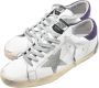 Golden Goose Witte en Paarse Superstar Sneakers White Heren - Thumbnail 3