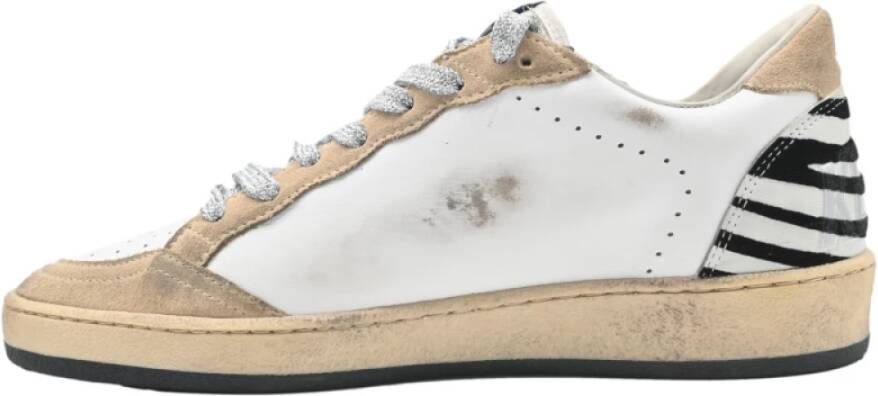 Golden Goose Witte Fluo Zebra Sneakers Multicolor Dames