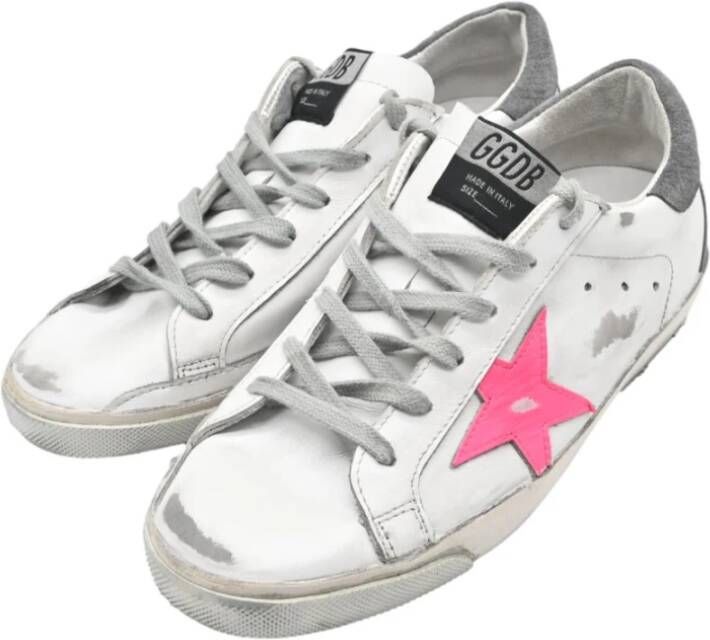 Golden Goose Witte Fuxia Star Sneakers White Dames