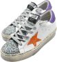 Golden Goose Witte Glitter Violet Oranje Sneakers White Dames - Thumbnail 3