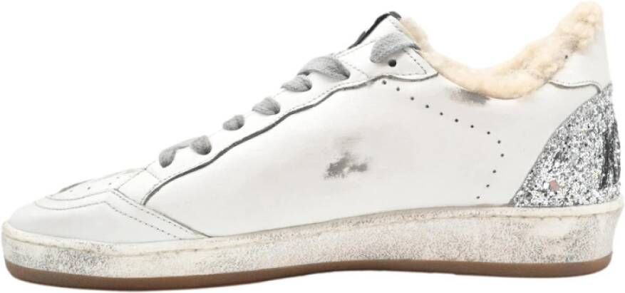 Golden Goose Witte Glitterster Sneakers White Dames