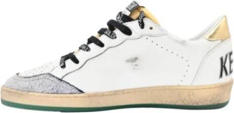 Golden Goose Witte Gouden Ballstar Sneakers White Dames