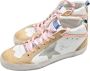 Golden Goose Witte Grijze Ster en Beige Sneakers Beige Dames - Thumbnail 3