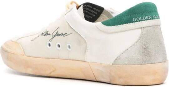 Golden Goose Witte Groene Ice Super Star Sneakers Multicolor Heren