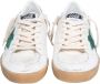 Golden Goose Witte Groene Leren Sneakers met Suède Ster White Heren - Thumbnail 3