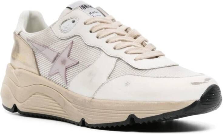 Golden Goose Witte hardloopschoenen met hagedisprint White Dames