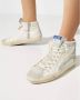 Golden Goose Witte hoge leren sneakers met ster White Dames - Thumbnail 2