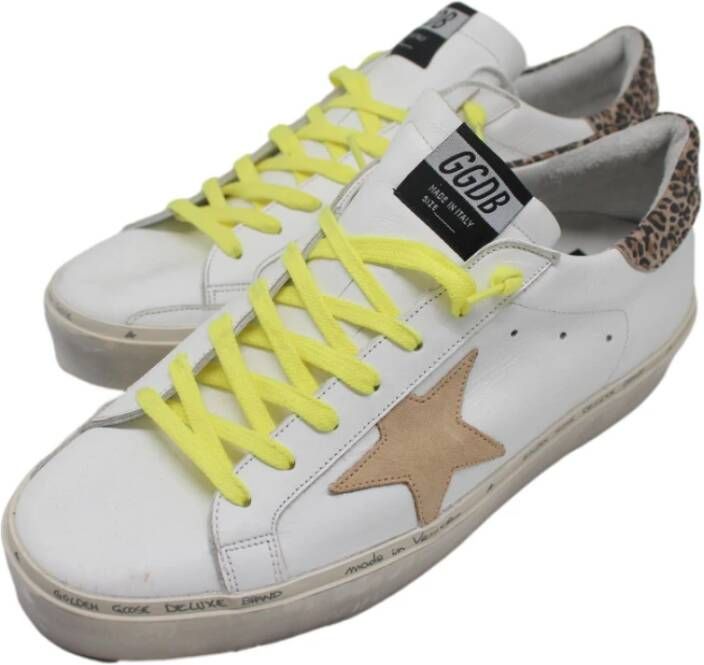 Golden Goose Witte Leo Sneakers Authenticiteitskaart White Heren