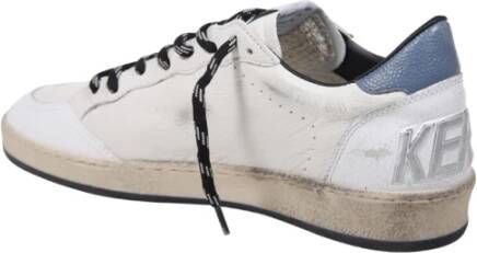 Golden Goose Witte Leren Ball Star Sneakers White Heren