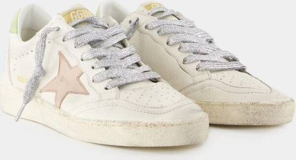 Golden Goose Witte Leren Ballstar Sneakers White Dames