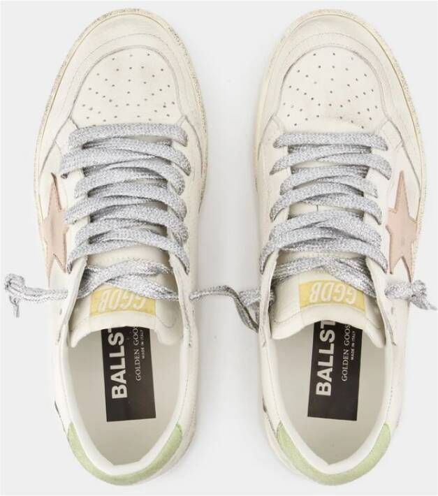 Golden Goose Witte Leren Ballstar Sneakers White Dames