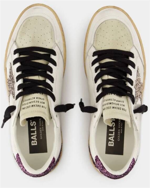 Golden Goose Witte Leren Ballstar Sneakers White Dames