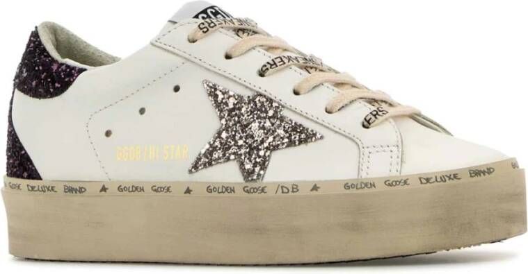 Golden Goose Witte Leren Hi Star Sneakers Multicolor Dames