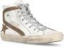 Golden Goose Witte Leren High-Top Sneakers White Dames - Thumbnail 3