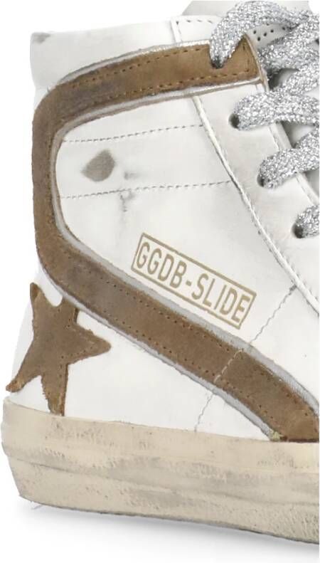 Golden Goose Witte Leren High-Top Sneakers White Dames