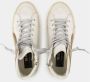 Golden Goose Witte Leren Slide Sneakers met Messing Details White Dames - Thumbnail 7