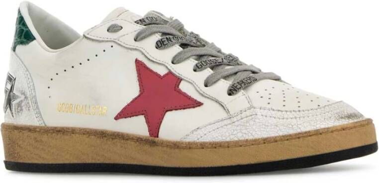 Golden Goose Witte Leren Sneakers Ball Star Stijl White Dames