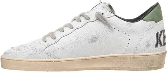 Golden Goose Witte Leren Sneakers met Contrasterende Details White Heren