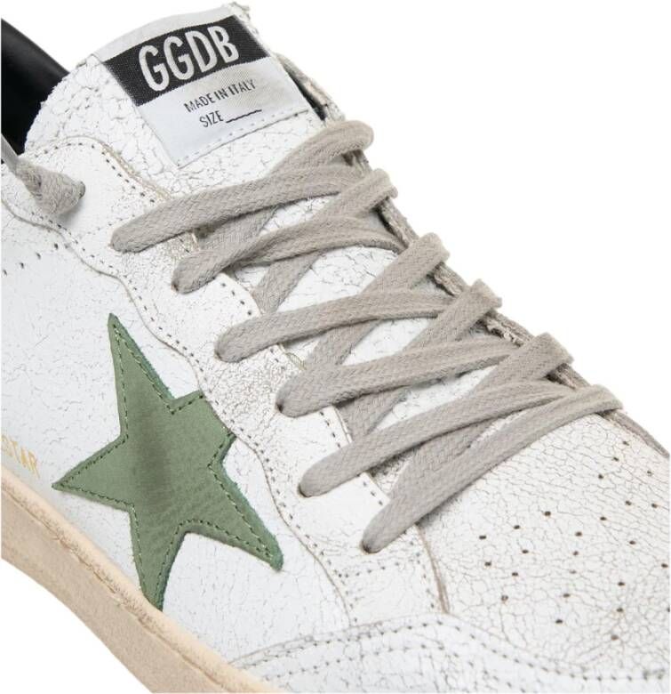 Golden Goose Witte Leren Sneakers met Contrasterende Details White Heren