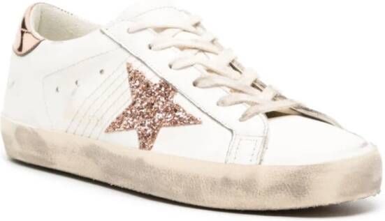 Golden Goose Super-Star Sneakers Witte Vrouw Vissen Rozen Ster White Dames - Foto 6