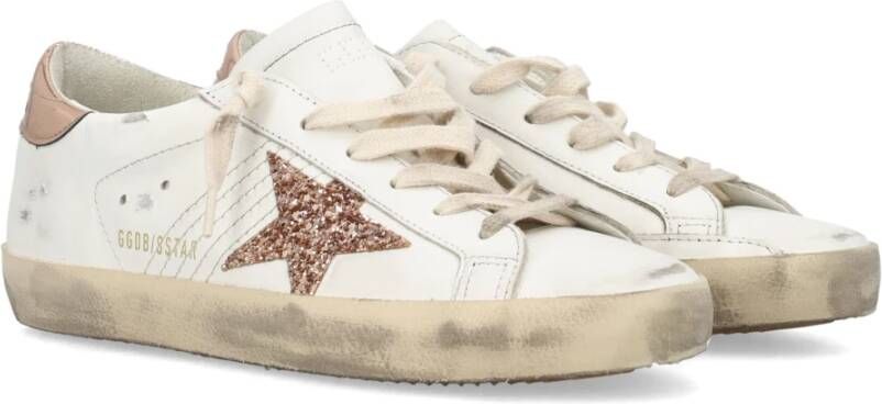 Golden Goose Super-Star Sneakers Witte Vrouw Vissen Rozen Ster White Dames - Foto 9