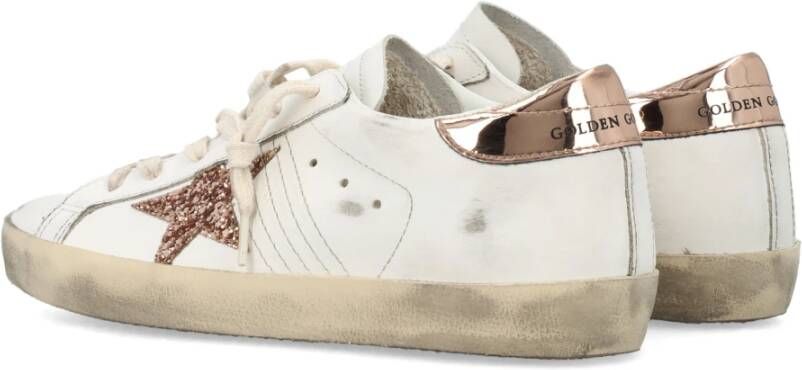 Golden Goose Super-Star Sneakers Witte Vrouw Vissen Rozen Ster White Dames - Foto 11