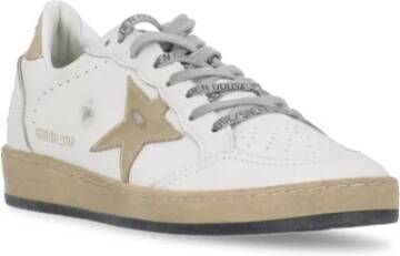 Golden Goose Witte Leren Sneakers met Gouden Ster White Dames