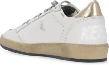 Golden Goose Witte Leren Sneakers met Gouden Ster White Dames