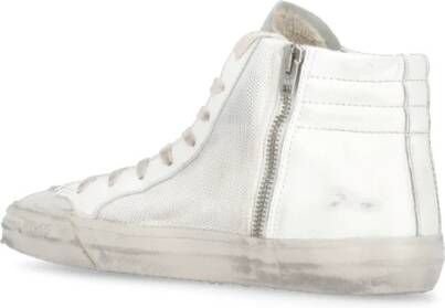 Golden Goose Witte Leren Sneakers met Iconische Ster Multicolor Dames