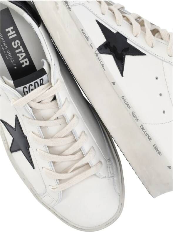 Golden Goose Witte Leren Sneakers met Iconische Ster White Dames