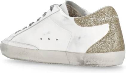 Golden Goose Witte Leren Sneakers met Iconische Ster White Dames