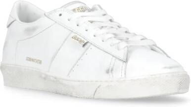 Golden Goose Witte Leren Sneakers met Logo Detail White Heren