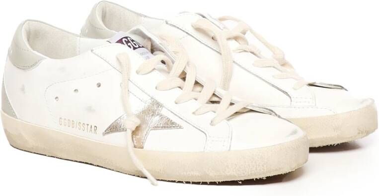 Golden Goose Witte Leren Sneakers met Logobinnenzool White Dames