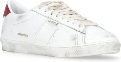 Golden Goose Witte Leren Sneakers met Logodetail White Heren