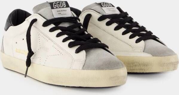 Golden Goose Witte Leren Sneakers met Messing Details White Heren