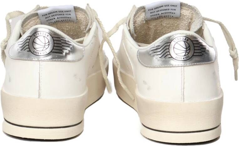 Golden Goose Witte Leren Sneakers met Platte Zool White Heren